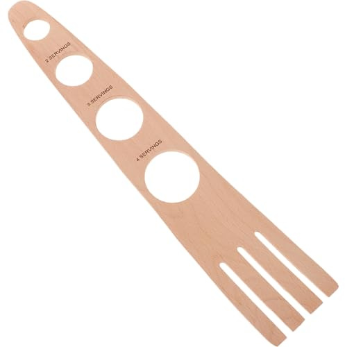 SHINEOFI Medidor de Espaguetis de Madera para Medir Raciones de Pasta Herramienta Resistente y Compacta para Control de Porciones hasta Personas Utensilio Fácil de Usar Cocina