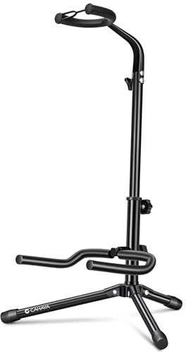CAHAYA Guitar Stand Universal Height Adjustable Floor Tripod Neck Holder
