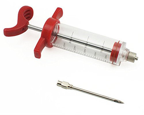 fuduu.de Siringa per arrosti e spezie, siringa per marinate, barbecue, marinate, spezie, carne