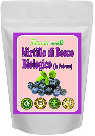 MIRTILLO DI BOSCO IN POLVERE BIOLOGICO AMAZONSEEDS 1000G