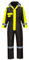 Portwest S585 Men's Hi Vis Winter Work Overalls Waterproof Protective Boiler Suit 300D Polyester Coveralls Durable Thermal Lined Workwear Rain Suit Black, X-Large