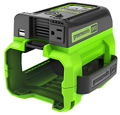 Greenworks Pro 80V (300 Watt) Power Inverter, 120V AC, for Charging Small Electronics, Smart Phones, Tablets, Small Televisions, Tool-Only, IV80A00