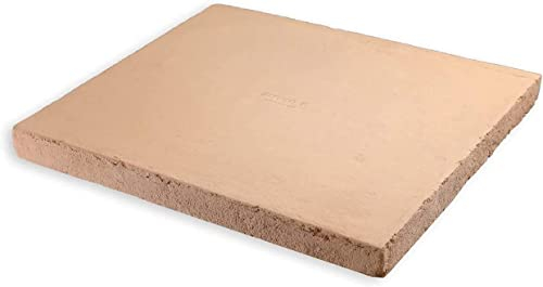 Megashopitalia Casapulla Keks aus Schamottestein für Pizza, Backofen, hergestellt in Italien, 41,5 x 41,5 x 2,3 cm