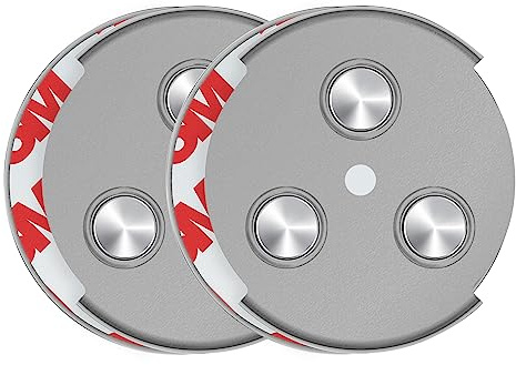 SAVS RMAX-45 Magnethalterung Rauchmelder Magnethalter 45mm - 2 Stück Set - Magnetbefestigung für Feuermelder - Brandmelder Magnetplatten Halterung - Magnet Befestigung Selbstklebend mit Klebepads