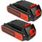 EOHJAR 2 confezioni da 4,0 Ah 20 V MAX LBXR20 per Black and Decker Weed Eater 20 V Batteria LB2X4020 LBXR2020-OPE LBXR20-OPE2 LBXR20B-2 LB2X3020-OPE LBXR20BT 20 Volt Max Outdoor Cordless Power Tools
