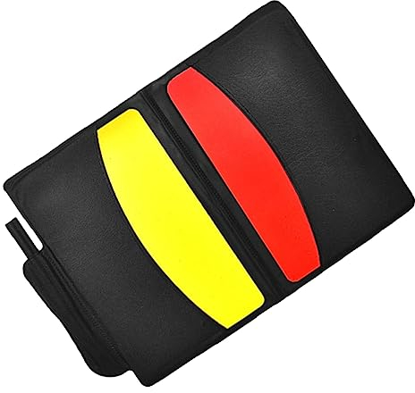 FOYTOKI 1satz Schiedsrichterkarten Für Fußballspiele Rote Und Gelbe Karten Mit Pfeife Und Stift Für Trainer Und Referees Langlebig Und Praktisch Für Einsatz Im Training Und Wettkampf
