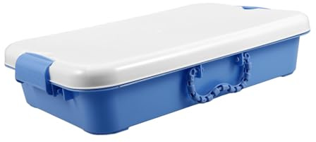YARNOW Portable Sand Tray Storage Box with Lid for Children Multi-purpose Indoor Outdoor Use Plastic Delicate Design Handheld Sandbox for Classroom and Play
