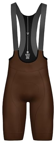 Atika - Culotte Ciclismo Hombre Corto Terra Confort Talla L Marron. Ropa Ciclismo Hombre Tirantes X3.0 Tofness. Pantalon con Badana 4D Gel, Transpirable y Elástico. Bandas Antideslizantes