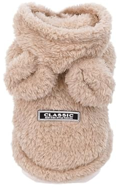 Maglione Per Animali Domestici Per La Stagione Fredda - Adorabile Indumento Con Orecchie Di Coniglio, Pullover In Morbido Pile | Abbigliamento Stagionale Con Cappuccio Per Cuccioli Di Gatti Di Piccola