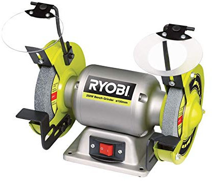 Ryobi 4892210149633 Touret à Meuler Stationnaire, 250 W, Multicolore