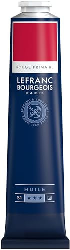 Lefranc Bourgeois 810060 feine Ölfarbe, lichtecht mit hervorragender Deckkraft & hoher Farbintensität, gleichmässiger Konsistenz und optimaler Mischbarkeit, 150ml Tube - Primӓrrot