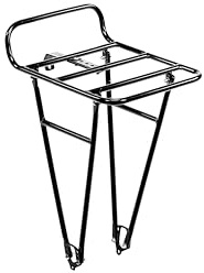 Pelago, Front Luggage Rack, Commuter Front Rack, Medium, Black or Polished