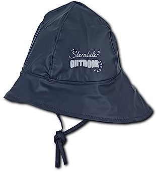 Sterntaler Cappellino Impermeabile per Ragazzi, Tinta Unita, Blu Marino, 51