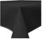 Gartentischdecke Outdoor rechteckig wetterfest wasserabweisend rutschfest abwischbar PVC Weichschaum Tischdecke für Garten, Balkon, Terrasse und Camping (Schwarz, 110 x 140 cm)