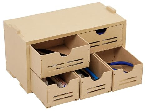 Bucasso Werkzeug-Aufbewahrungsregal für Plastikmodellbausätze, Schubladenaufbewahrung für Hobby-Modellbauwerkzeuge und -teile,Aufbewahrung von Bastelbedarf für Tamiya Gundam-Werkzeuge, GK2