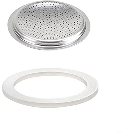 HOHOVYVY Stovetop Espresso Coffee Maker Replacement Gasket Seal For Coffee Espresso Moka Stove Pot Top Silicone Rubber（12 cup+sieve）