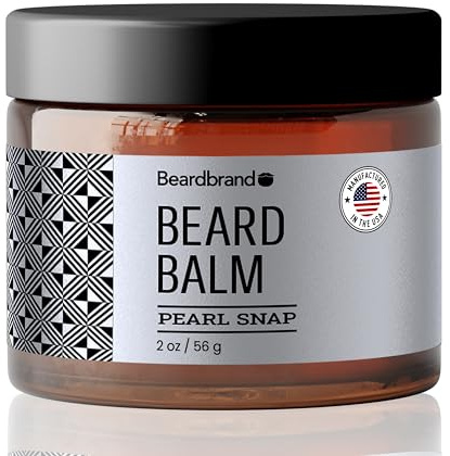 Beard Balm for Men - Travel Pack - Supports Thicker Beard, Pearl Snap Scent, Natural Ingredients Butter Reduces Dryness & Enhances Look - 2 oz