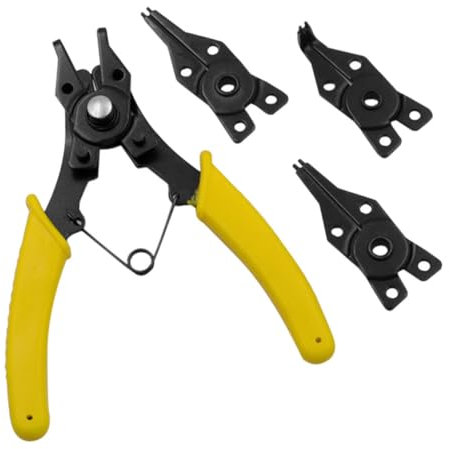 NULYLU Alicates Para Anillos De Retención Alicates Resorte De Precisión Para Anillos De Retención Externos Para Reparaciones Mecánicas