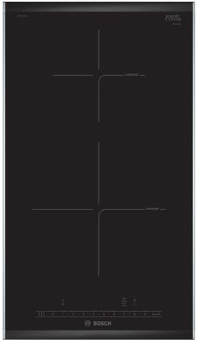 Bosch PIB375FB1H, Serie 6, Placa de inducción, 2 fuegos, Negro