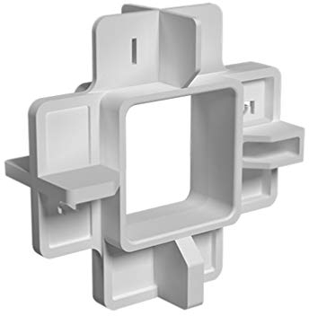 Fugenkreuze 60 Stück mit 4 in 1 Funktion für 1 mm, 2 mm, 3 mm und 5 mm Fugen, Karl Dahm Fliesenkreuze 12736 praktische Abstandshalter bei der Fliesenverlegung