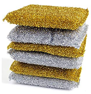 Invero 15 Pack - Non-Scratch Scouring Cleaning Washing Pads - Ideal for Cutlery, Pots, Stainless Steel Pans, Countertops, Stoves, Sinks and more