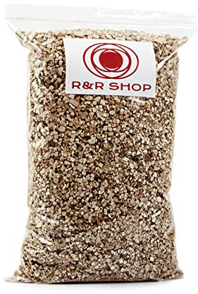 R&R SHOP – Medium Expanded Vermiculite, Neutral PH ideal for Germination, Growth of Plants, Mushrooms and Terrarium Animals (3L)