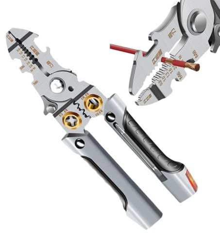 Pelacables multifuncionales, pinzas de pelacables multifuncionales,Pinzas eléctricas multifuncionales | Pelacables de empalme de cable preciso, pinza de electricista multifuncional para pelar