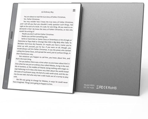 EReader, Electronic Book Reader with 5.76 Inch Touchscreen, 1GB RAM 32GB ROM, WiFi & Bluetooth, 1300mAh Battery, Expansion Slot, Protective Case (Grey)