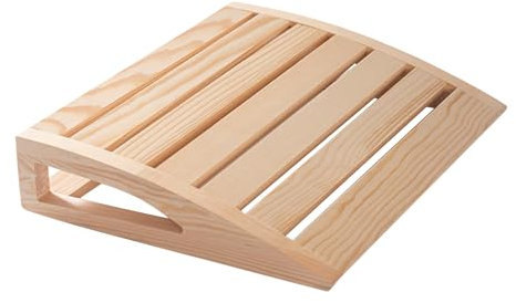 Sauna Headrest - Sauna Neck Pillow, 38cm Wooden Headrest - Wood Design for Steam Room Relaxation, Skin-Friendly and Support for Men, Women, Teens, and Youth in Sauna Environments