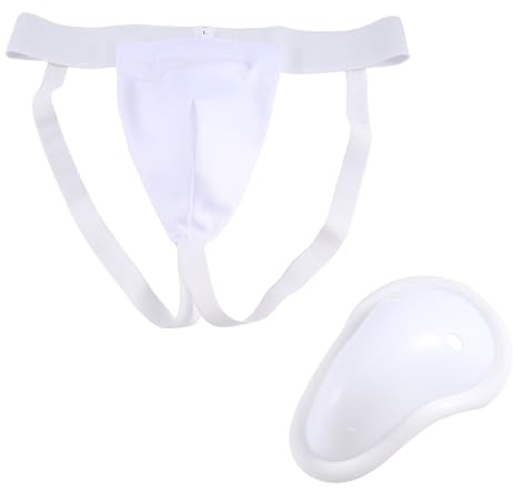 Asyduey Protezione Inguine Coppa da Uomo Kickboxing Protezione Muay Protezione Inguine Ventilata Regolabile, Karate Combattimento Allenamento L