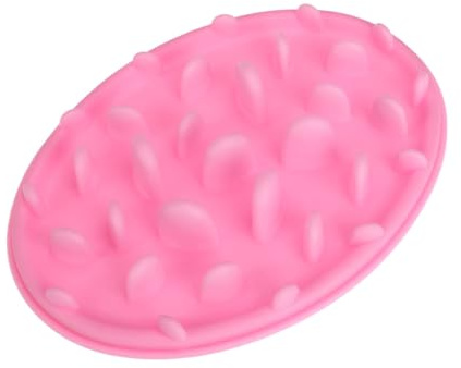 LIGHTAOTAO Mangeoire à Alimentation Lente en Silicone Grand Format pour Chien, Bol Anti-Avalement pour Chiots, Adapté aux Animaux de Compagnie, Rose, Conçu pour Limiter L’Ingestion Rapide