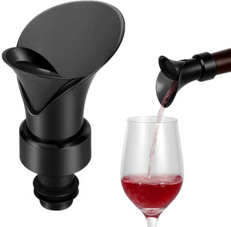 HOTUT Wine Aerator Pourer, Red Wine Air Aerator Pourer Breather with Drip-Free Pouring Edge, Decanter Aerating Accessories Gift, Improves Taste and Smell Immediately, Gift Box Included