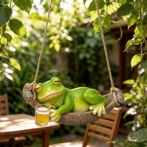 Decoración de Jardín,Mini Estanque,Figura de Resina de Rana