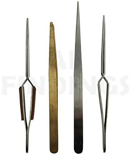 Lötpinzette, Kupfer, isoliert, negativ, Verriegelung, Löt-Werkzeug, Reparatur, 4 Stück