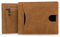AKIELO Portefeuille RFID Blocage avec Compartiment à Fermeture Éclair pour Pièces et Coffret Cadeau – Porte Cartes Élégant avec Languette – Porte Monnaie Homme (Delta - Fermeture Éclair Brun Clair)
