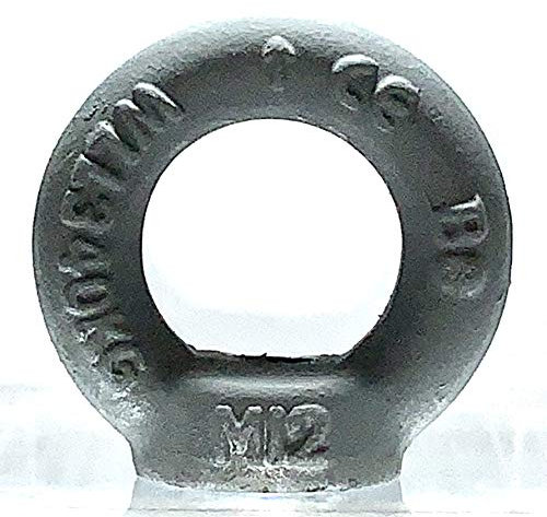 BIAT ® - Tuerca anular / tuerca anular, tuerca de corchete, tuerca de transporte, tuerca de ojo según DIN 582, tamaños M6, M8, M10, M12, M16, M20, M24, galvanizado en caliente