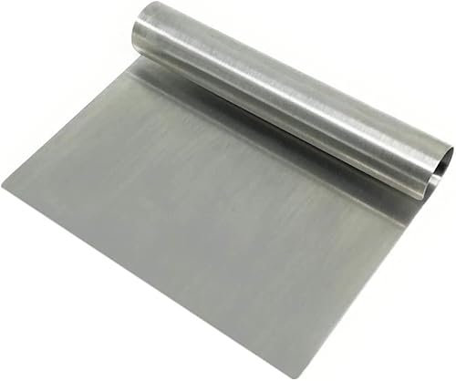 Space Home - Raschietto Cucina Multiuso Inox - Spatola Cucina per Verdura, Pasta, Pizza, Pane - Palette Pasta - Raschietto per Pasta - Tagliaimpasto in Acciaio Inossidabile