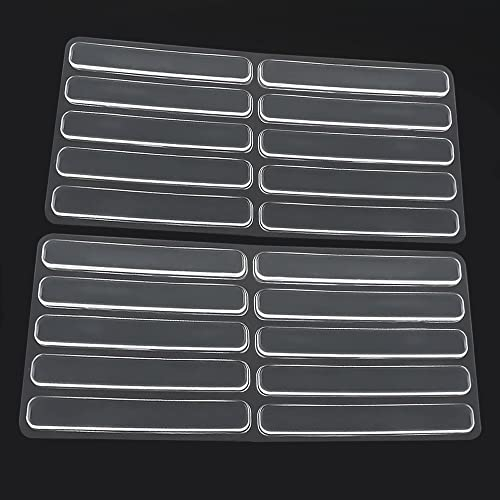 Amortisseur Porte Placard，20 pcs Patin Antiderapant Transparent Pieds Butee de Porte Tampon en Silicone Patin Antiderapant Antibruit, Butées de Protection en Caoutchouc,pour Portes de Placard,Cuisine