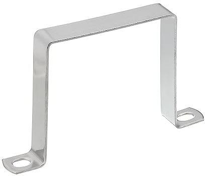 QUARKZMAN Forma U Connettore Staffa, 90 x 90mm 304 Inossidabile Acciaio Inossidabile Acciaio Barra Sicurezza Supporto Staffe Supporto Montante Canale, 1pz
