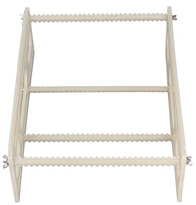 Jeffergarden Soporte de Secado de Discos de Vinilo Fácil de Montar Soporte de Plástico ABS de Gran Capacidad para Discos Secos con Limpiador Ultrasónico