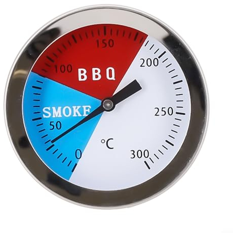 ZYNCUE Termometro per barbecue con quadrante da 52 mm, con stelo extra lungo, termometro per barbecue, forno, barbecue, carne, cottura