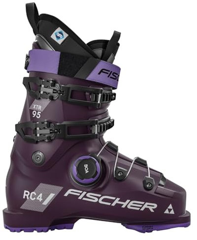 Fischer Damen Skischuhe Skistiefel Alpinskischuhe Alpin-Skistiefel Alpinstiefel für Frauen XTR RC4 95 MV - MP25.5 EU40 - Flex 95 - GripWalk - Allmountain - für vielseitige Fahrer