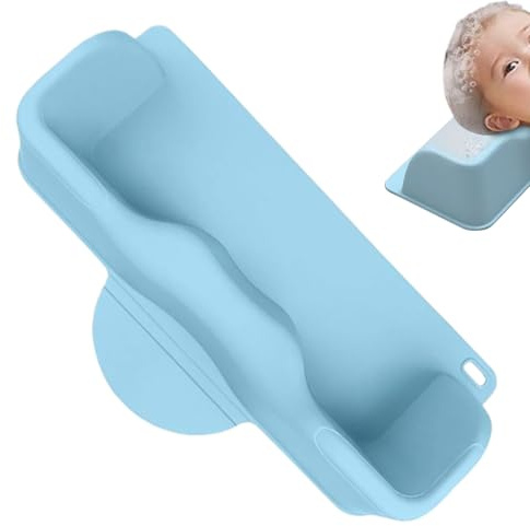 Fuuxtci Lavabo de pelo para uso doméstico, plato de lavado antideslizante, cuenca de champú, para peluquerías, barberías, bebés, personas mayores, personas con discapacidad, adultos y niños