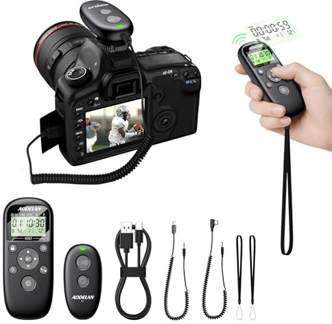 AODELAN USB-C Rechargeable Intervalometer Timer Remote Control, Wireless Shutter Release for Sony A7 III A7 IV A7R IV A7S III A6400 A6600 A9 A1 A6700 ZV-E1 ZV-E10 II RX100 VII A7C II
