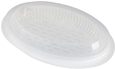 M/E Vapore a microonde per pesce, cottura a vapore, forno a microonde, con coperchio, pesce vegetariano, verdure dim sum, gnocchi di pollo, pollame, pesce