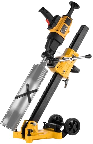 WABROTECH® Kernbohrgerät Handgeführt ⌀ 8–112 mm an Kernbohrständer - Diamant Kernbohrmaschine 3960 U/min - Kernlochbohrmaschine 3 Gänge 1500 W für Nass und Trockenbohrungen - Diamantbohrmaschine 230 V