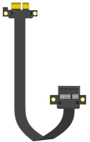 GLOTRENDS 200mm PCIe 3.0 X1 Riser-kabel för M.2, WiFi, Firewire, USB, ljudkort, etc