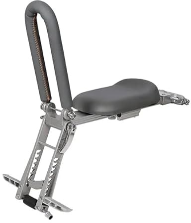 Adjustable Bike Child Seat Quick Release for Brompton Dahon Tern (Grey Saddle/Grey Handlebars, Seat Set (NO SAFETY BELT))