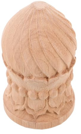 PLAFOPE Capiteles Decorativos De Madera Remates Para De Madera Remates Redondos Balaustres De Escalera De Piña Para Barra De