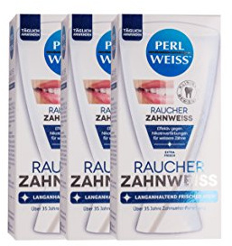 3x Perlweiss Raucher-Zahnweiss 50ml sichtbar weissere Zähne